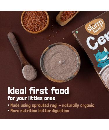 Slurrp Farm Sprouted Ragi Powder - Instant Healthy Wholesome Food 8.81 Oz - Buy Online on SooperMarket.com