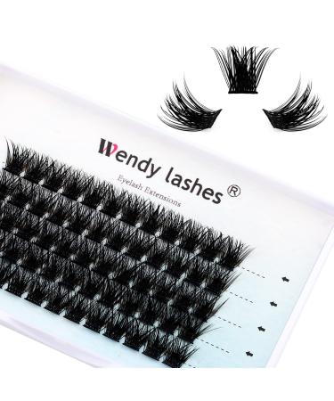 Individual Lashes D Curl Cluster Lashes 0.07mm 14mm DIY Lash Extensions Wide Stem Individual Eyelash Clusters Reusable Soft and Wispy Clusters Eyelash Extensions(FD-B-0.07-D-14) RR-14mm B-0.07-D