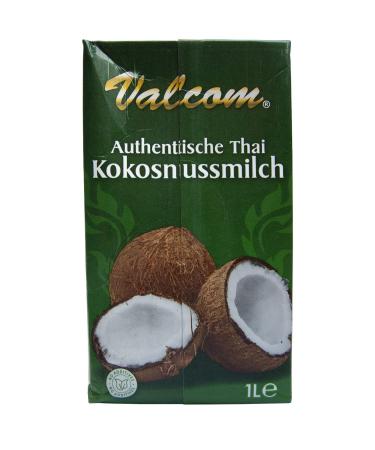 Valcom Premium Thai Coconut Milk 12x1L (Pack of 12) no additives 1 l (Pack of 12)