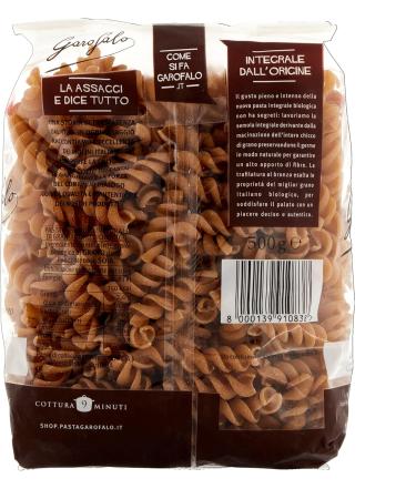 Garofalo Whole Wheat Organic Fusilli 500g - Pack of 1 | Premium Quality Pasta - Buy Online on SooperMarket.com