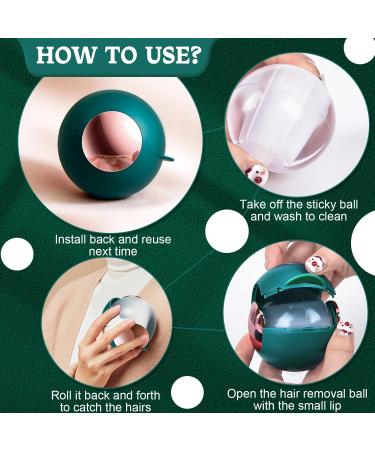 Foot Roll Reusable Lint Roller Ball - Washable Hair Remover for Pets & Lint (Green) | Eco-Friendly Pocket Size - Buy Online on SooperMarket.com