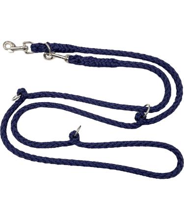 Adjustable Dog Exercise Line for Large Dogs up to 80 kg - 2.40m 2.80m 3.50m 5m | 17 Fabrics | Durable & Stable Navy Blue 4-Fold Design - Buy Online on SooperMarket.com