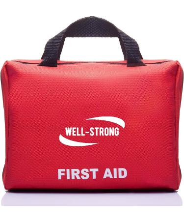 210 Piece WELL-STRONG First Aid Kit Portable Canvas Bag for Emergencies at Home, Outdoors, Car, School, Office, Travel Survival Adventure, Hiking, Camping - Buy Online on SooperMarket.com