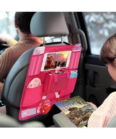 Toniebox Car Organiser - Pink Seat Back Holder with Tablet & Headphones Hook | UK Kids Toy Storage Case for Tonies Characters - Buy Online on SooperMarket.com