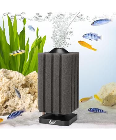 AQQA aquarium sponge filter 2024 upgrade aquarium filter for biological and mechanical filtering diving foam sponge filter with 1 replacement sponge (S for 20-120l)