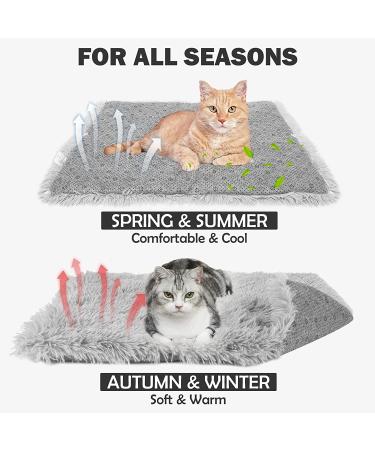 Self Warming Cat Bed & Calming Mat - Extra Warm Self Heating Pad for Cats & Small Dogs - Gray - Buy Online on SooperMarket.com