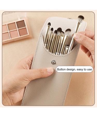 Yoezuo Make Up Brush Set 8 Pieces Eyeshadow Brush Set with PU Bag Eye Brush Makeup Brush Foundation Brush Cosmetic Brush for Eyeshadow Eyebrow Eyeliner Blending (Gold) - Buy Online on SooperMarket.com