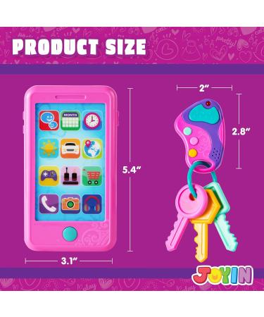 Joyin Rosa Playing Smartphone Key Fob & Credit Card Set - Kids' Cell Phone Toy for Toddlers | Perfect Birthday Gift for Ages 1-5 - Buy Online on SooperMarket.com
