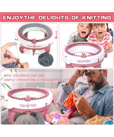 48 Needle Smart Knitting Machine with Row Counter - DIY Knit Loom Kit for Hats, Scarves, Gloves, Socks - Adults & Kids - Buy Online on SooperMarket.com