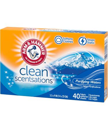 Buy ARM & HAMMER Fabric Softener Sheets - Purifying Waters 40 Sheets | International Shipping Available - Buy Online on SooperMarket.com