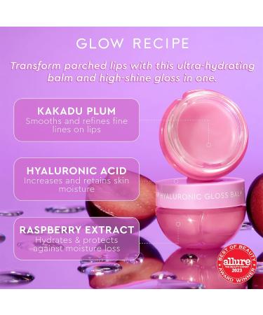 Glow Recipe Plum Plump Lip Balm - Hydrating Overnight Lip Mask & Treatment | Moisturizing High-Shine Gloss (15ml) - Shop Internationally - Buy Online on SooperMarket.com