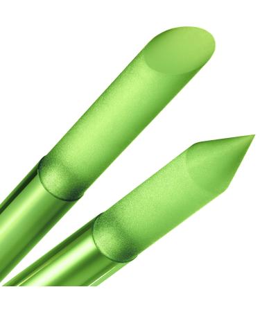 Glass nail shaver nail file - manicure stabbing professional precision file skin slide for cuticles grinding interface never uses real Czech quality of gladzy Glass Cuticle Pusher - Lime
