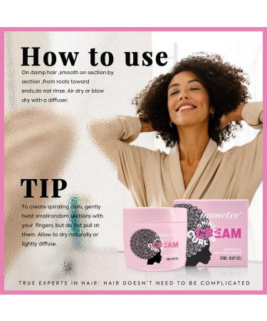 Immetee Curl Defining Cream - Frizz Control for Wigs & Natural Hair | 250g | Curls Hair Cream International Shipping - Buy Online on SooperMarket.com