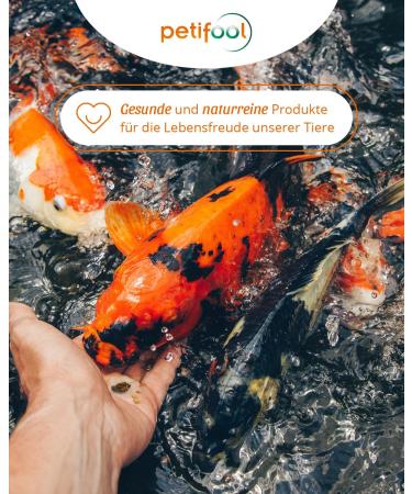 Petifool Koi Exquisit 1kg - Premium Dried Feed Mix for Water Turtles & Fish | Silk Cocks Shrimp & Gammarus - Natural Nutrition - Buy Online on SooperMarket.com