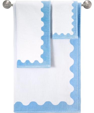 Avanti Linens Ripple Jonathan Adler Collection Multi Washcloth - Multicolor (045543 WHT) - Buy Online on SooperMarket.com