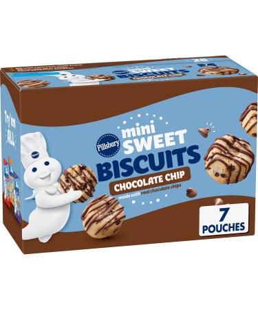 Pillsbury Mini Sweet Biscuits, Chocolate Chip, 10.5 oz, 7 Count Box