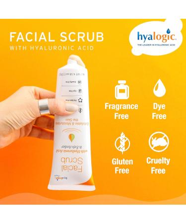 Hyalogic Episilk Facial Scrub - Gentle Exfoliating Face Wash with Hydrating Hyaluronic Acid | Daily Deep Cleanser & Makeup Remover - 130g - Buy Online on SooperMarket.com