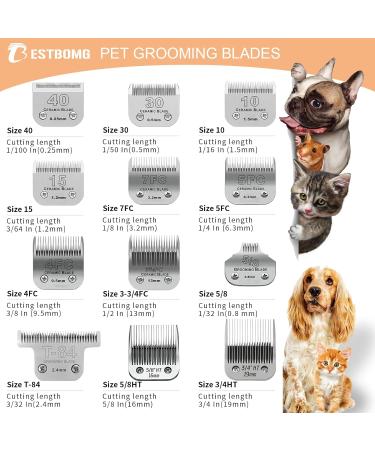 BESTBOMG Replacement Knives for Heiniger/Moser Max45/Andis/Easter A5 - Size 10# 1/16 - International Shipping Available - Buy Online on SooperMarket.com