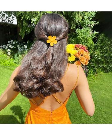 Palksky Small Flower Hair Claw Clips for Women Girls Kids - 10 PCS Tiny Thin/Medium Thick Hair 1.35 Inch Mini Jaw Clips - Nonslip Hair Clamps/Hair Accessories - Buy Online on SooperMarket.com