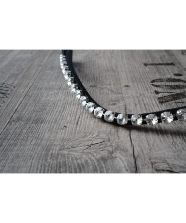Generic browband with large stones Warmblood Thoroughbred Warmblood XL (Warmblood 43 cm crystal) Warmblood 43 cm crystal