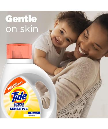 Tide Simply Free & Sensitive Liquid Laundry Detergent Unscented 3.78 L / 128 Fl. Oz - 89 Loads - Buy Online on SooperMarket.com
