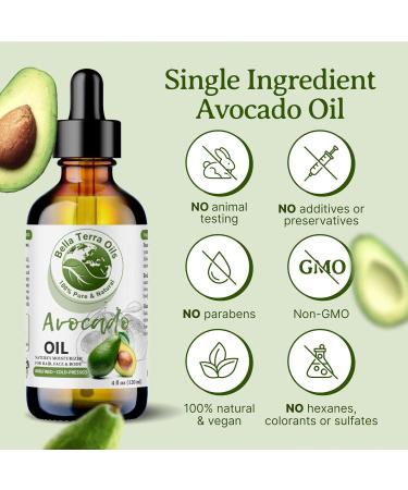 Buy Bella Terra Pure Avocado Oil 1 Gallon for Skin & Hair Nourishment Hydration & Shine Enhance | International Shipping Available - Buy Online on SooperMarket.com
