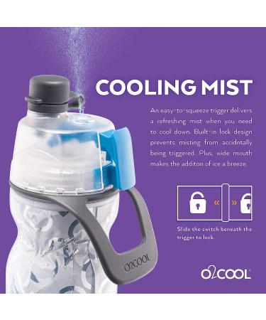 O2COOL Mist 'N Sip 2-in-1 Misting Water Bottle - 20 oz (Splash Blue) - Buy Online on SooperMarket.com