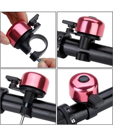 Paliston Mini Bicycle Bell - 120dB MTB Racing Bike Bell for Adults & Kids - Crisp Sound - Pink - Buy Online on SooperMarket.com
