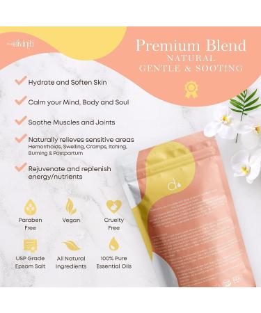 Sitz Bath Salt for Hemorrhoids & Postpartum Care - Organic Epsom Salt Soak | Made in USA - 10oz by DiviniTi - Buy Online on SooperMarket.com