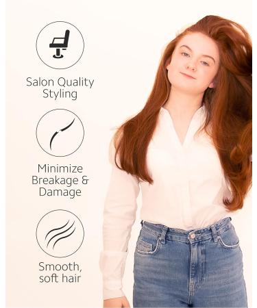 Ibiza Hair Professional Round Boar Hair Brush - Lightweight Cork Handle, Reinforced Bristles - Adds Texture & Shine for Medium to Long Hair - Buy Online on SooperMarket.com