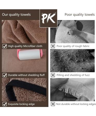 KinHwa Super Absorbent Microfiber Pet Towel for Dogs & Cats - 76CM x 127CM Dark Brown - Buy Online on SooperMarket.com