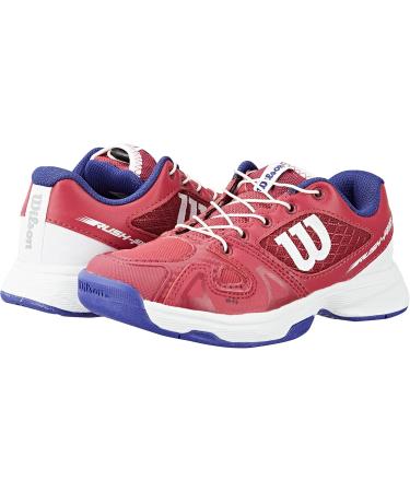 Wilson Girls Tennis Shoes - RUSH PRO JR QL Pink/White/Blue - Size 34 2/3 - All Surfaces - Ideal for All Player Types - WRS327900E025 - Buy Online on SooperMarket.com