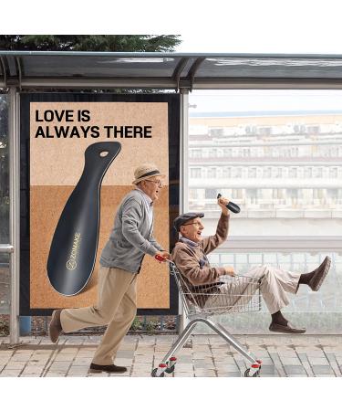 ZOMAKE Stainless Steel Shoe Horn 7.5 Inches - Portable Metal ShoeHorn for Travel (Black) - Buy Online on SooperMarket.com