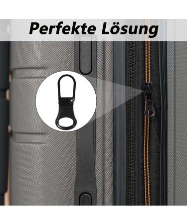 12 Pack Zipper Sliders - Durable Replacement Zipper Pulls for Suitcases Backpacks & Clothes - Black Zip Repair Solution - Buy Online on SooperMarket.com