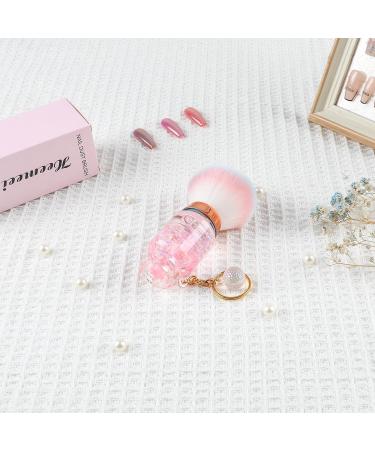 Buy Nail Dust Brush for Acrylic Nails | Soft Kabuki Nail Art Cleaner | Perfect for Makeup & Manicure - Pink & White - Buy Online on SooperMarket.com