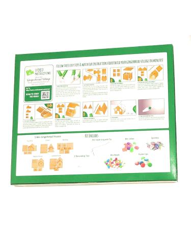 Gingerbread Mini Village House Kit by Create a Treat  5 Buildings - Buy Online on SooperMarket.com