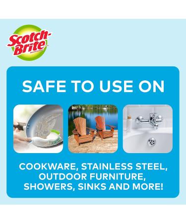 Scotch-Brite Pot Pan and Dish Brush Flexible Bristles Double Sided Scrub Brush Pot and Pan Brush - Buy Online on SooperMarket.com