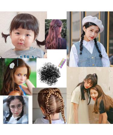 Ilamourcar 500Pcs Mini Elastic Hair Ties - Black Rubber Bands for Women Girls & Kids - Perfect for Wedding Hairstyles & Everyday Use - Buy Online on SooperMarket.com