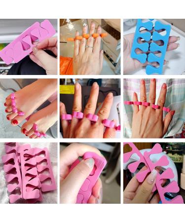 48pcs Sponge Toe Separators Pedicure Set | Premium Nail Art Tool Kit in 4 Fun Colors for Perfect Polishing - Shop Now - Buy Online on SooperMarket.com