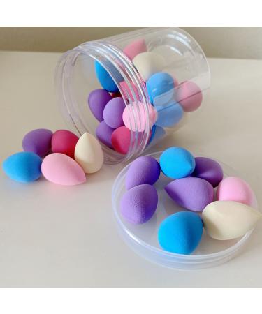 Mini Makeup Sponge Blender 30 pcs Beauty Blender Sponge for Foundation Powder Concealer and Eye Shadow Under Eyes Highlight and Contour