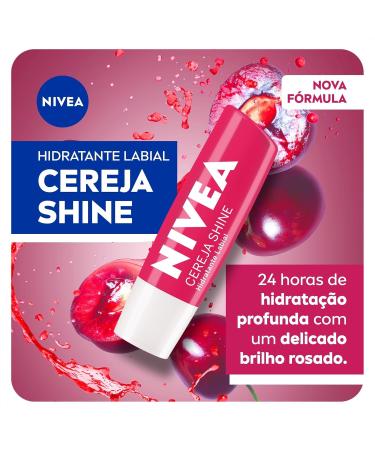 NIVEA Cherry Shine Lip Moisturizer - Deep Hydration 4.8g | Buy Nivea Cherry Online - International Shipping - Buy Online on SooperMarket.com
