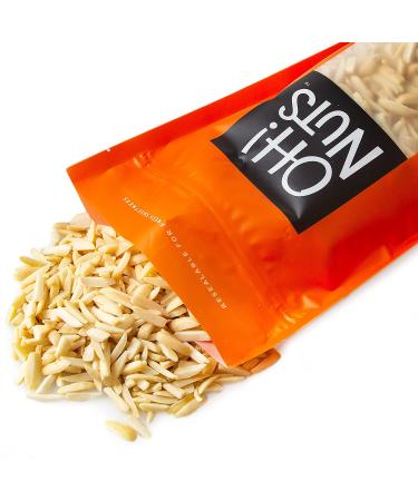Oh! Nuts Blanched Slivered Almonds | 24oz Bulk Bag - Raw, Unsalted Almond Sticks for Snacking & Baking | High Protein, Heart Healthy, All Natural - 24oz - Buy Online on SooperMarket.com
