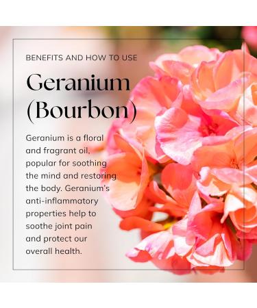 Nikura Geranium Essential Oil 10ml - 100% Pure Natural Oil for Sleep, Diffusers, Candle-Making, Bath, Anxiety, Skin | Vegan & UK Made - Buy Online on SooperMarket.com