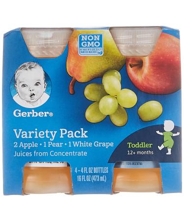 Gerber Juice - Variety Pack - 4 fl oz - 4 pk