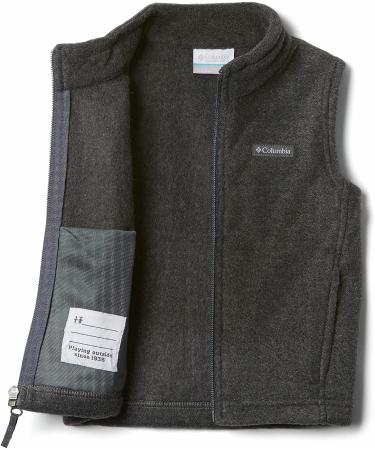 Columbia Boys' Steens Mountain Fleece Vest 2T - Charcoal Heather - Buy Online on SooperMarket.com