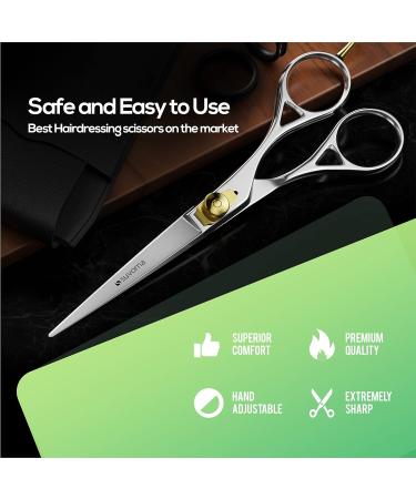 Suvorna 6 Professional Hair Scissors - Japanese Hairdressing Scissors for Men & Women | Barber Scissors with Razor Sharp Blades - 1 Count Pack - Buy Online on SooperMarket.com