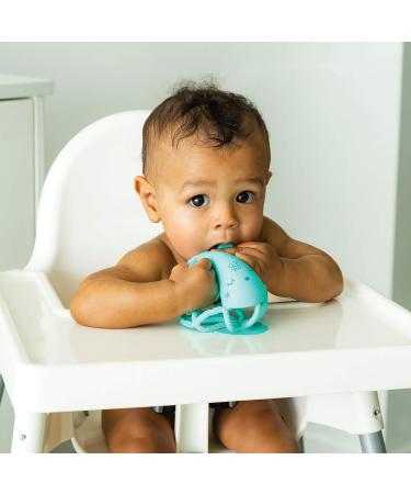 Tiny Twinkle Silicone Teether Toy - BPA-Free Baby Teething Care | Multi-Textured Sensory Toys with Suction Base | Food-Grade Silicone Teeter for Babies 0+ Months (Mint) - Buy Online on SooperMarket.com