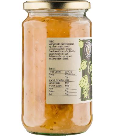 Otter Vale Gooseberry and Elderflower Chutney - Hand-Made in Devon - Gluten-Free - 500g - Buy Online on SooperMarket.com