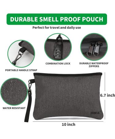 Smell Proof Bag Kit - Black | Odor Proof Pouch, Stash Storage Container, Box | Upgrade to Smellproof Case for Ultimate Smell Protection - Buy Online on SooperMarket.com