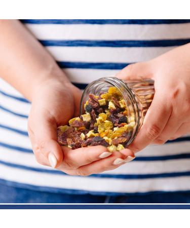 Traina Home Grown All American Sun Dried Fruit Blend - 5 lb Pack - Peaches, Cranberries, Blueberries, Apples, Raisins - Non GMO, Gluten Free - Buy Online on SooperMarket.com
